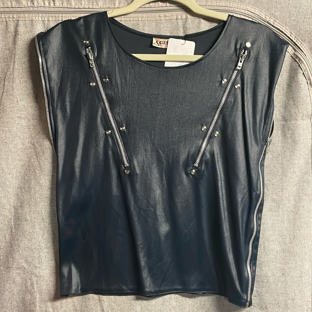 Totally Rad 80s Zipper Top
